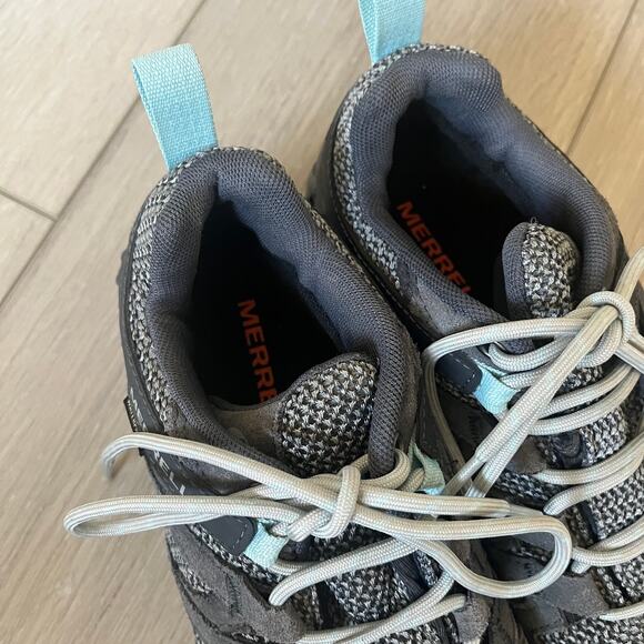 Merrell ‘Alverstone’ Women's 7 Sneaker Hiker Gray Blue Waterproof Boot Outdoor - Picture 5 of 10